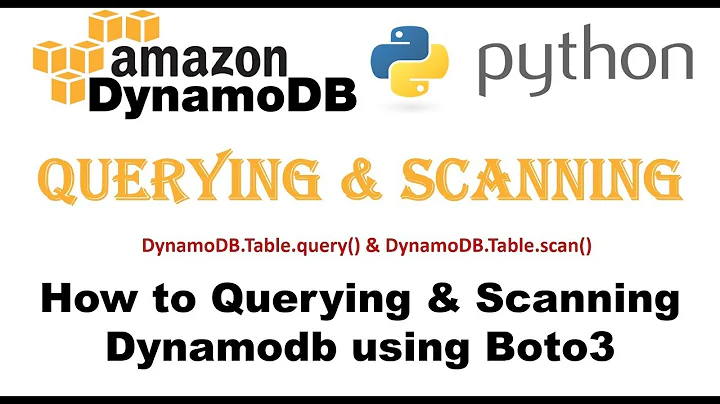 How to Query & Scan Dynamodb Table using Boto3