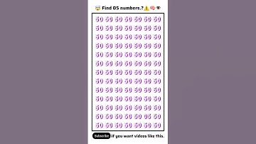 Can You Find the Hidden Numbers? 🤯 Only 1% Can!#shortvideo #shorts #quiz #iqtes #brainquiz