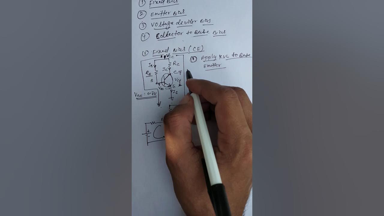Lect9BJTDC Biasing of Transistor Fixed Bias Circuit in Hindi YouTube