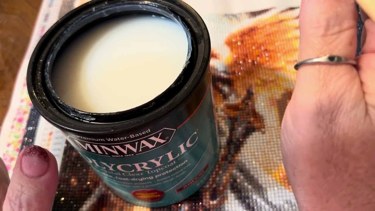 How to seal diamond painting projects!  Also, when NOT to seal it!!  😁❤️👍🏻