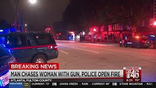 Road rage leads to man with gun chasing woman, ends with police shooting