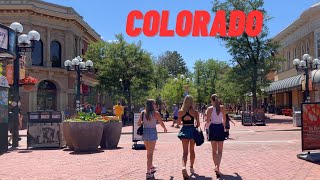 walking pearl street mall in boulder, colorado