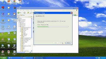 INSTALLING PYTHON ON XP