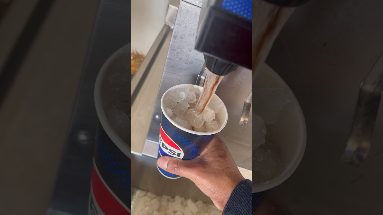 Enough ice but doesn’t the soda look like water? 