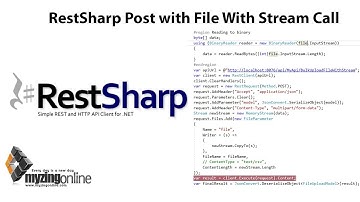 Restsharp posting file and data with Stream - Binary stream - Post call