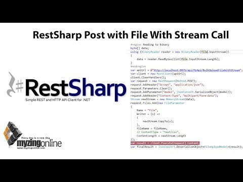 Restsharp posting file and data with Stream - Binary stream - Post call