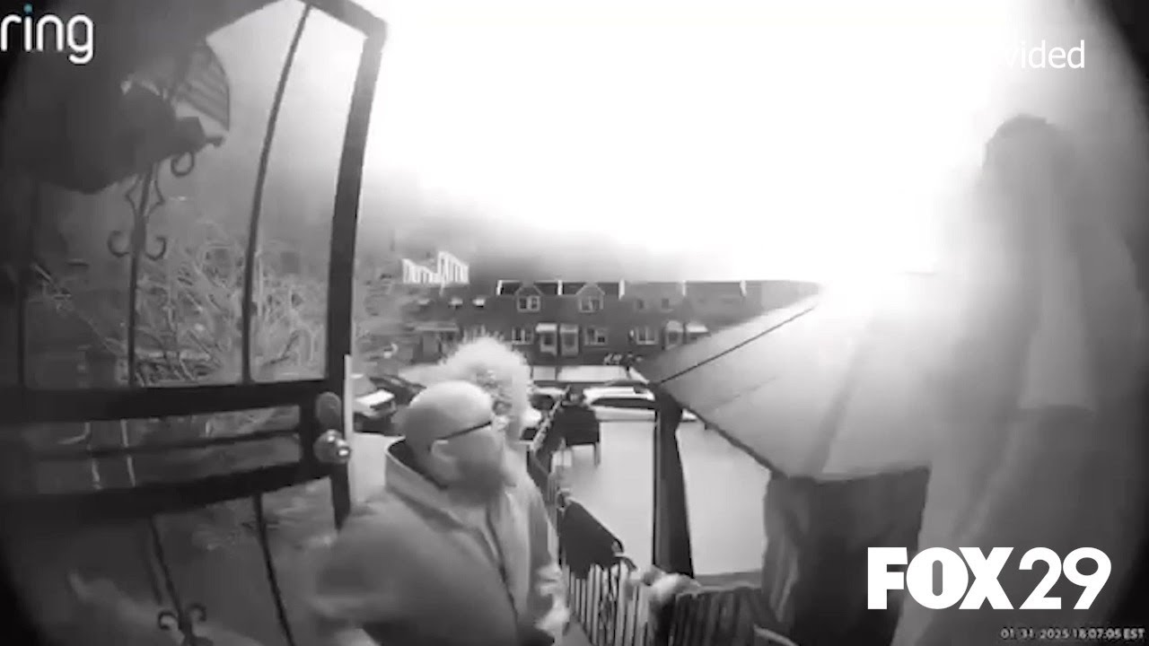 Philly plane crash: Doorbell camera captures crash in Northeast ...