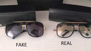 Fake vs Real Dita Sunglasses - YouTube