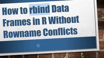 How to rbind Data Frames in R Without Rowname Conflicts