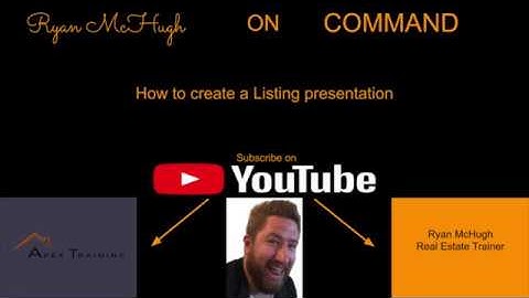 Ryan McHugh on Command-How to create a listing presentation