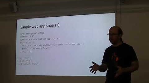 PLUG: Building IoT projects with Ubuntu Core - James Henstridge, March 2019