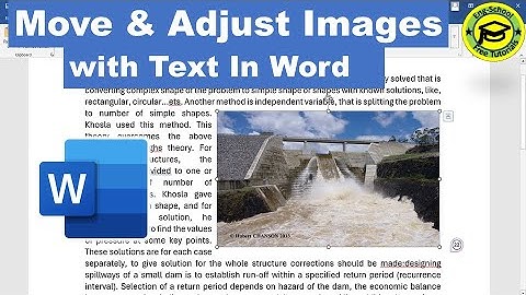 How To Adjust the Picture Along With Text In MS Word | Fit Text Side By Side of an Image in Word