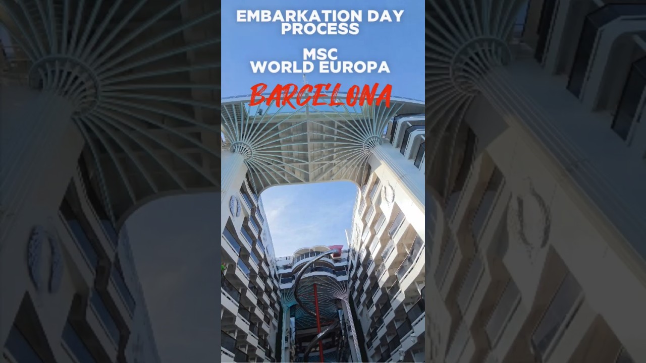 MSC World Europa Embarkation Day. #msccruise #travelvlog #cruisetips #worldeuropamsc
