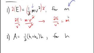 Solving for a particular variable