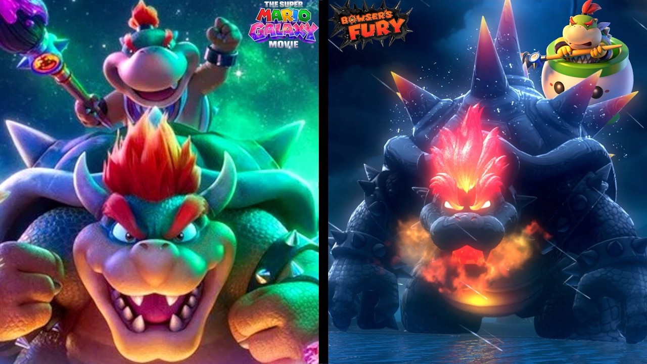 We Made every Character in The Super Mario Galaxy Movie vs Bowser's Fury Game Graphics