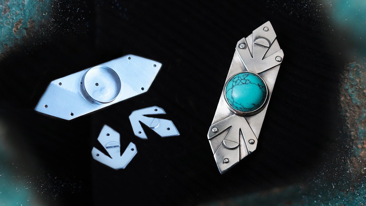 Creating a Turquoise Brooch: Western-Inspired Craftsmanship