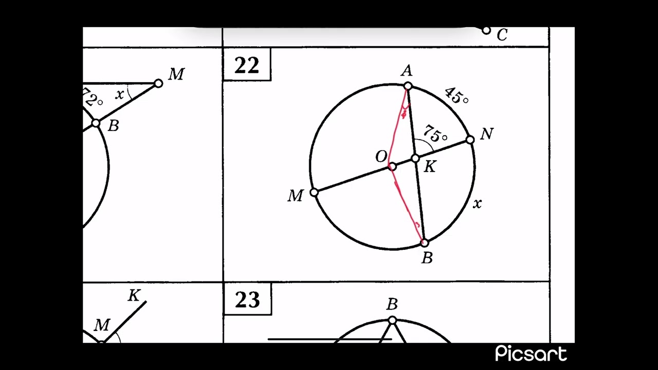Шеңберге қатысты есептер