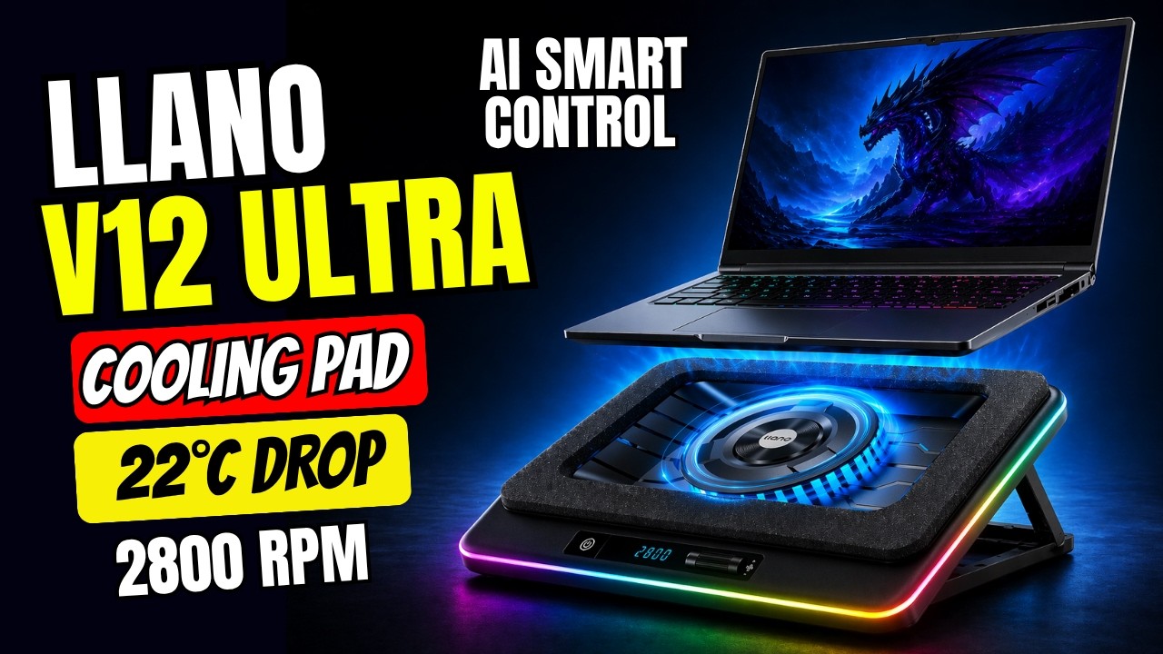 llano V12 Ultra Review – The Most Powerful Laptop Cooling Pad Yet