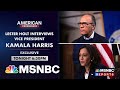 Preview: Lester Holt's Exclusive Interview With VP Kamala Harris