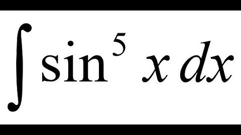 U-Substitution + Power Rule = ∫sin⁵(x) Solved! | Full Walkthrough