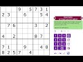 Sudoku classique (difficulté : difficult) (vidéo pédagogique #4)