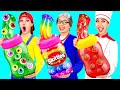 自分 vs おばあちゃんの料理チャレンジ | 面白い食べ物の状況 4Teen Challenge