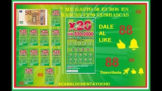 50  Euros de un  #Libroentero de #canalochentayocho de #rascas #x20   #x20rascas   Video 1#888