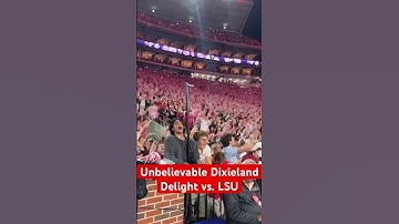 Thumbnail of AND LSU!!! Alabama students took Dixieland Delight to another level against LSU. 🏈🐘#RollTide