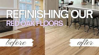 HOME RENOVATION: staining red oak to look like white oak