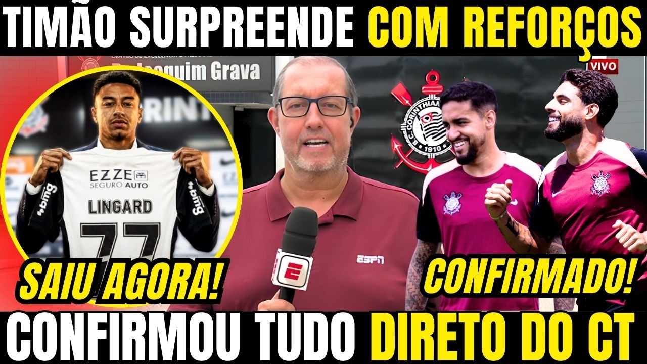 CORINTHIANS VAI ANUNCIAR REFORÇOS NO ÚLTIMO DIA DA JANELA DE TRANSFERÊNCIA! ÓTIMA NOTÍCIA NO TIMÃO