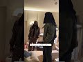 Burna Boy & Shaboozey backstage at Shaboozey's show in Paris