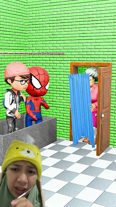 Why are the curtains removed‼️ #spiderman #funny #shorts