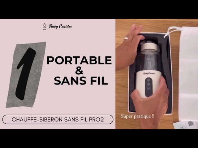 Chauffe-Biberon Nomad de izybaby: le 1er chauffe-biberon portable, sans fil  et intelligent 