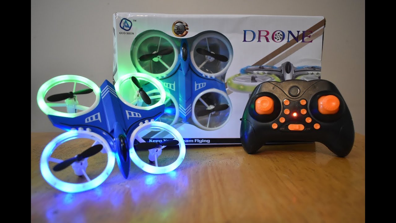 lejesoldat lettelse vask GS XXD158 LED Illuminated Drone - Unboxing & Review - YouTube