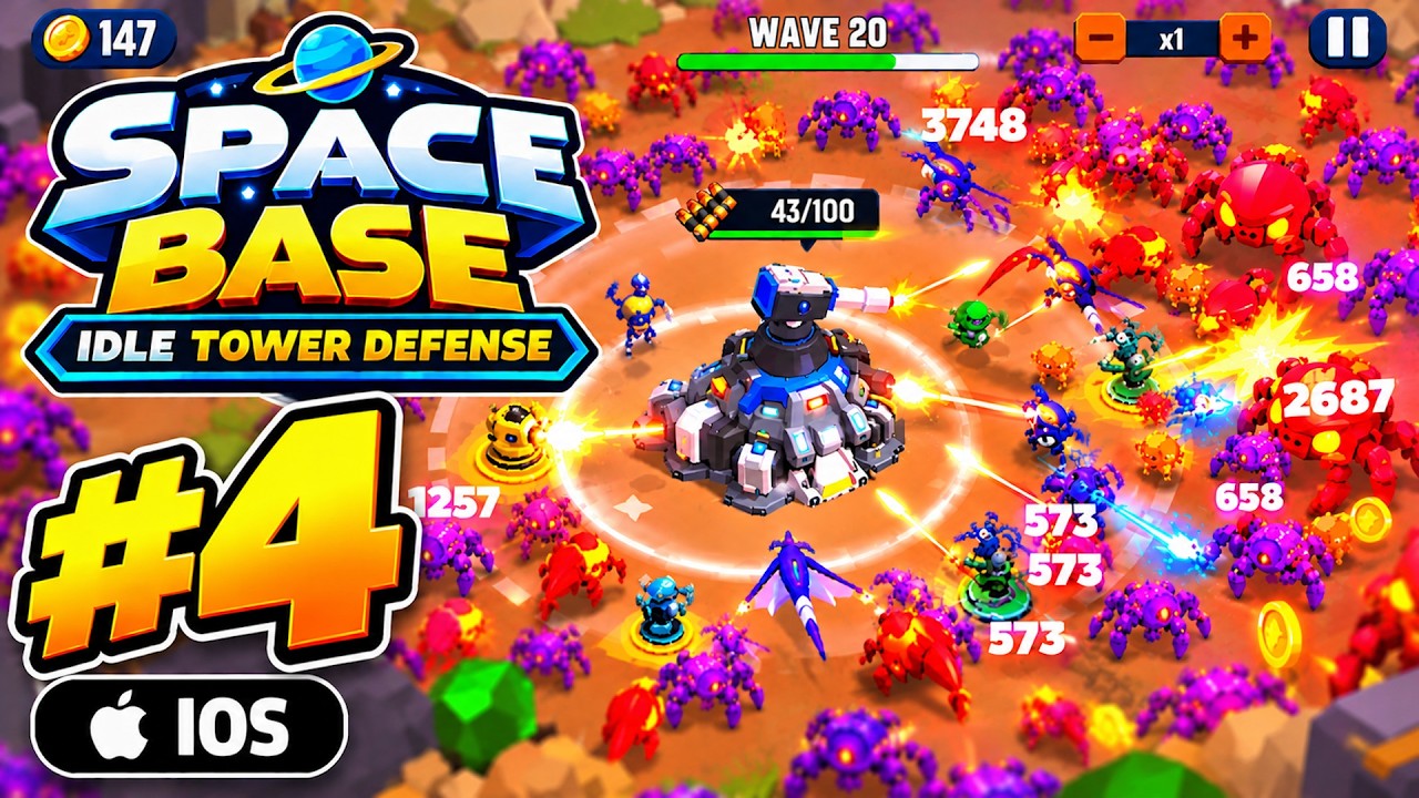 Space Base: Idle Tower Defense #4 [ IOS ] - YouTube