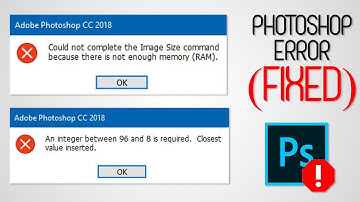 Fix Photoshop CC Error | Not enough memory RAM