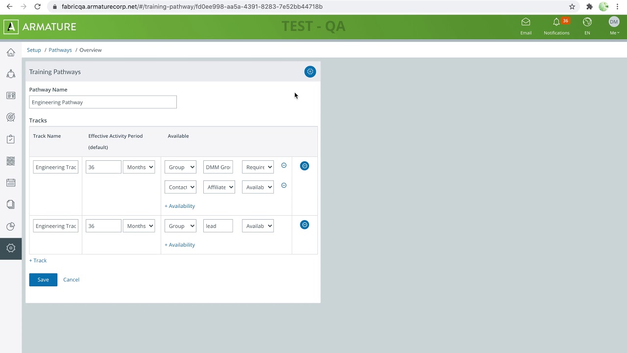 ARMATURE Fabric Continuous Professional Development Tracking Accreditation Management