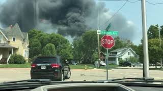 Kennel club on fire in fort atkinson Wisconsin