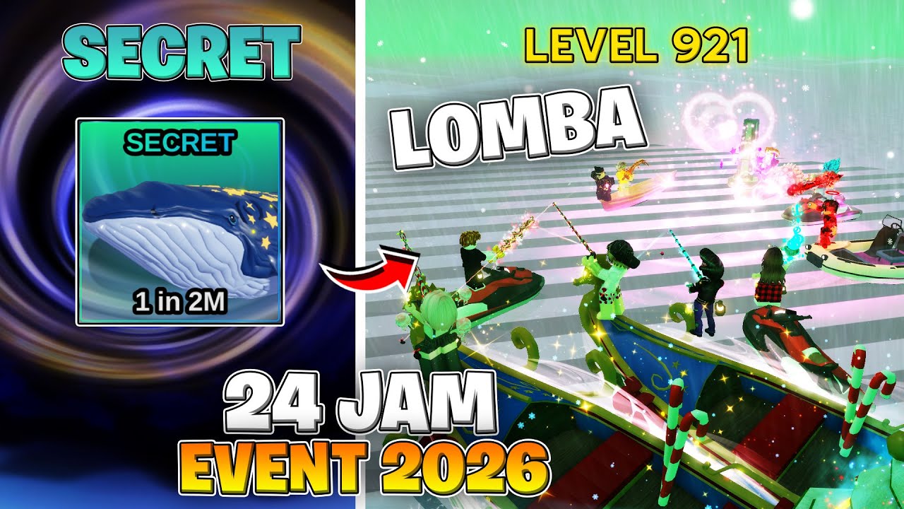 24 Jam Mancing Untuk Mendapatkan NEW YEARS WHALE 2026 di Fish It