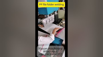 Ultrasonic Plastic Welding Machine PP Plastic File Folder Making Machine