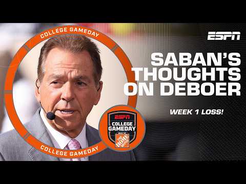 Nick Saban ANALYSES Alabama's Week 1 LOSS to FSU | College GameDay