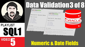 Oracle Data Validation Examples: Numeric and Date Fields