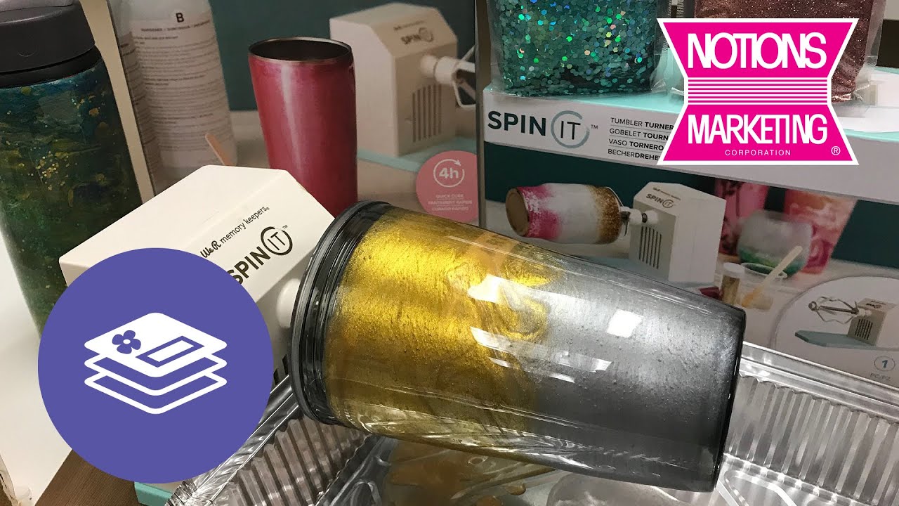 Use the Spin It From We R Memory Keepers to Personalize Tumblers, Cups and  More! 