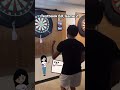 Mark A with a 180 in this game takes it home.