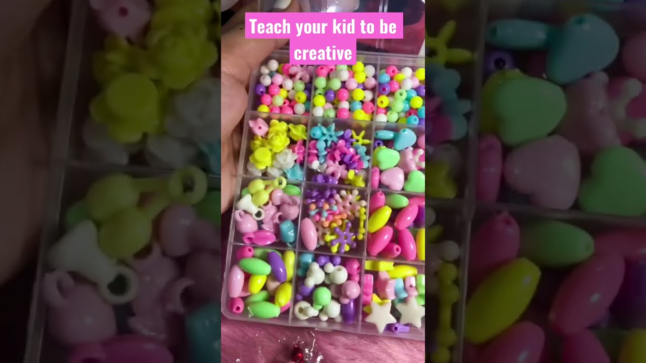 DIY: Kids Toy Girls Bead Bracelet Jewelry Making/ Gift Set Children Hair Accessories