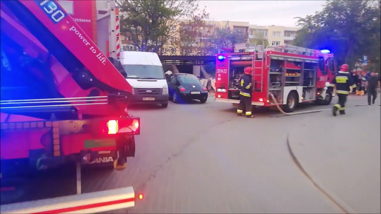 ALARMOWO Cztery Zastępy do Pożaru Mieszkania. SD37 