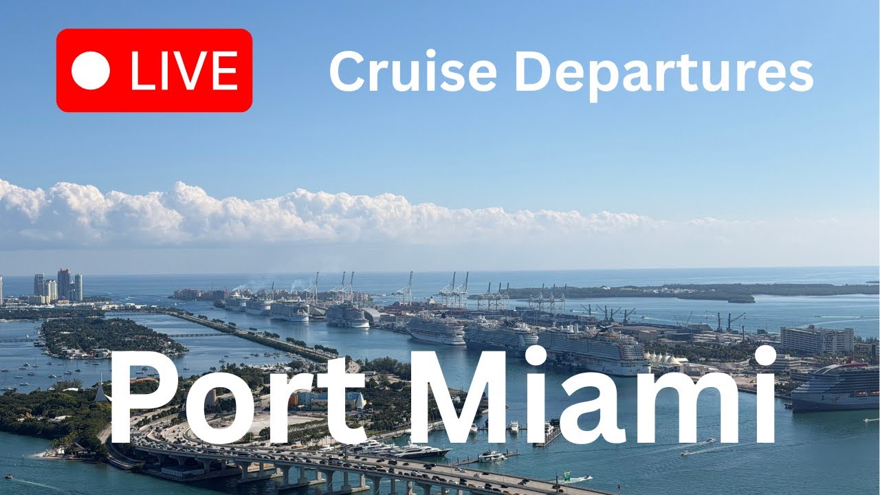 🚢 LIVE: 7-Ship Sail Away! Wonder of the Seas, Resilient Lady & More | PortMiami Today