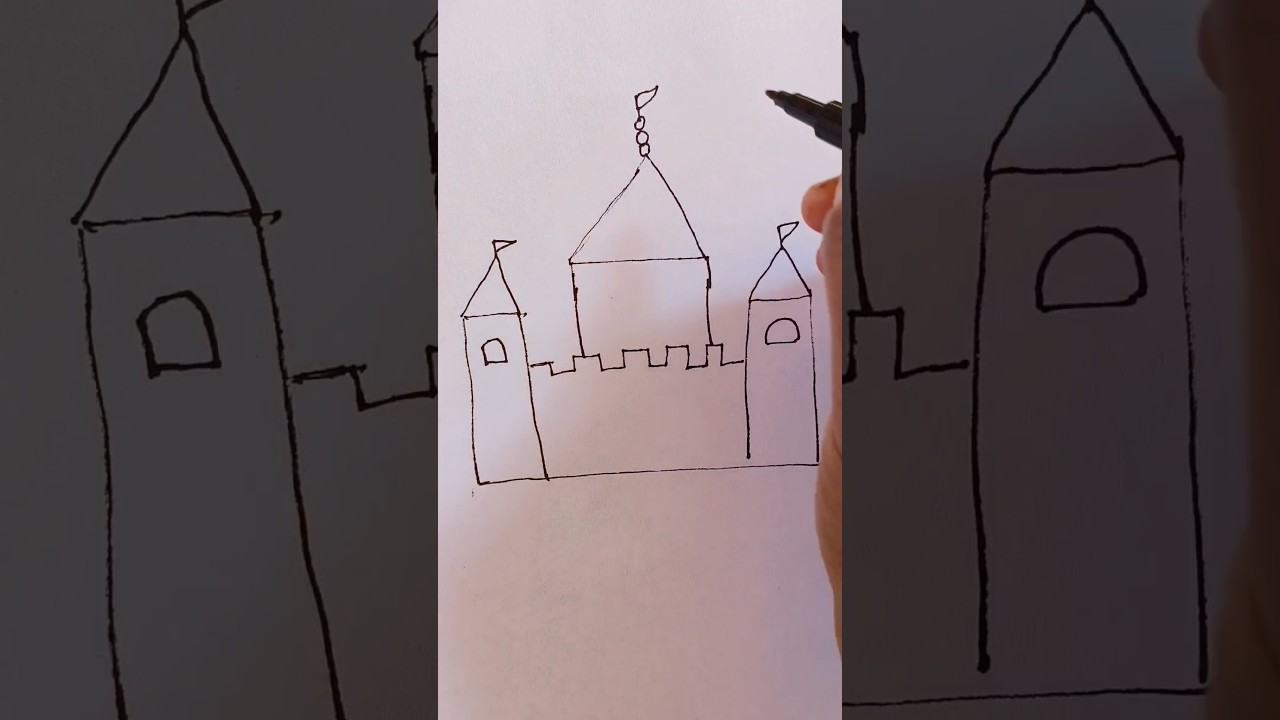 How to Draw Ram Mandir || Kids Activities for baby 