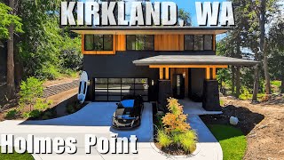 Tour This $3.8M Kirkland, WA Luxury New Build with Stunning Lake Views | Built by Triple Point LLC