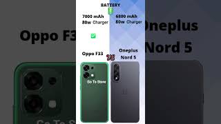 Oppo F33 vs  Oneplus Nord 6